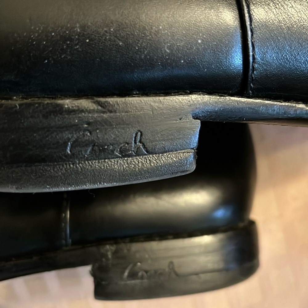 Classic Black Knee-High Riding Boots - Women's - Picture 6 of 14